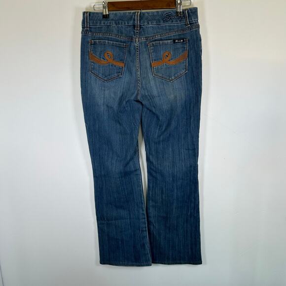 7 for All Mankind Bootcut Jeans, High Rise, Sz 8 - Picture 6 of 10